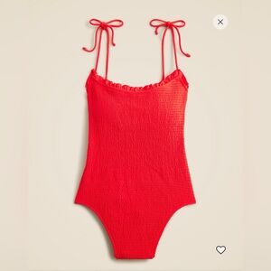J. Crew smocked swimsuit